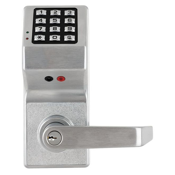 Alarm Lock DL3000WP-US26D Satin Chrome Weather Proof Trilogy Electronic Digital Lever Lock