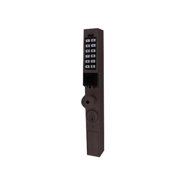 Alarm Lock PDL1350ET-US10B Oil Rubbed Bronze Trilogy Narrow Stile Digital Proximity Knob Exit Lock