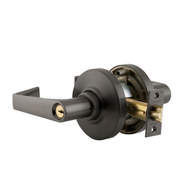 Schlage AL53PD-SAT-613 Oil Rubbed Bronze Saturn Keyed Entry Handle