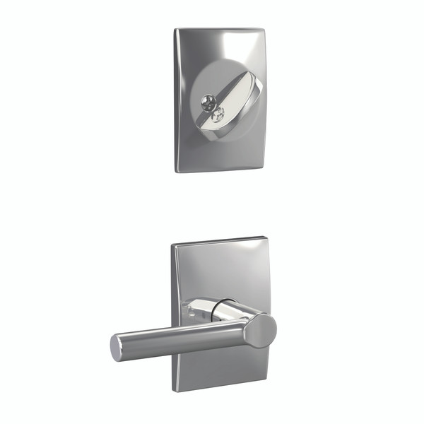 Schlage FC94BRW625CEN Broadway Lever with Century Rose Polished Chrome Dummy Handleset (Interior Side Only)