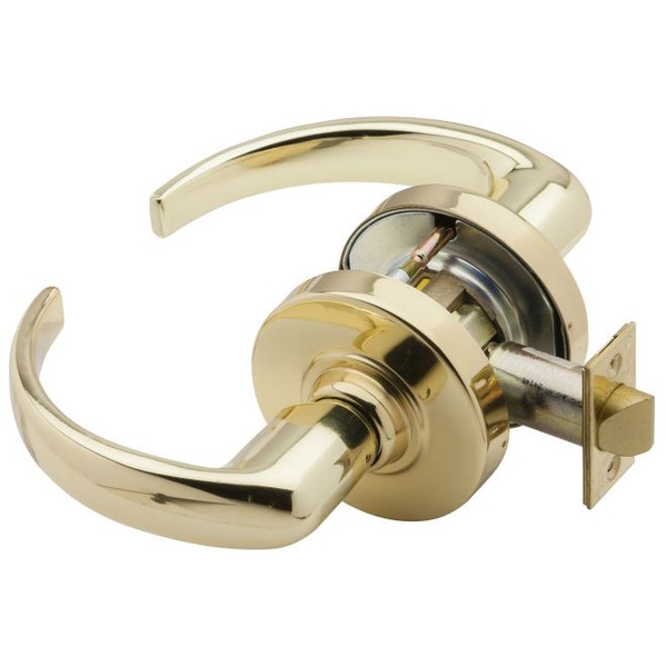 Schlage ND12DEL-SPA-605 Bright Brass Electrically Locked Sparta Lever