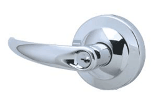 Schlage Commercial ND93POME625 ND Series Vandlgard Vestibule C Keyway Omega with 13-247 Latch 10-025 Strike Bright Chrome Finish