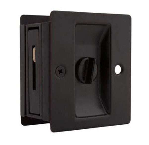 Weslock 577-1 Oil Rubbed Bronze Rectangular Pricay Pocket Door Lock