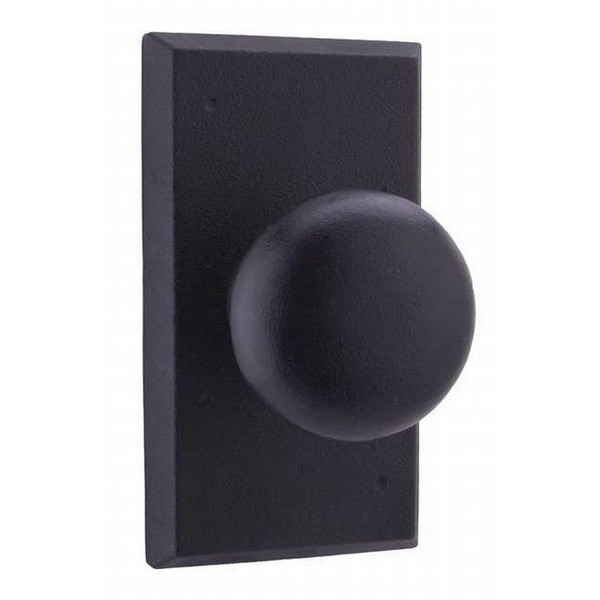 Weslock 7310F-2 Black Wexford Privacy Knob with Square Rosette