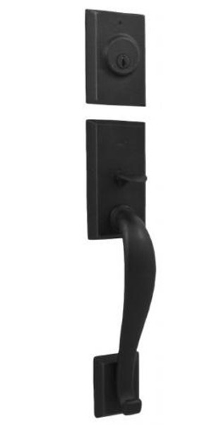 Weslock 7925-2 Black Aspen Single/Double Cylinder Handleset (Exterior Side Only)