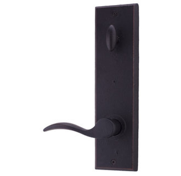 Weslock 7900H-1 Oil Rubbed Bronze Greystone/Rockford Single Cylinder Handleset Carlow Lever (Interior Side Only)