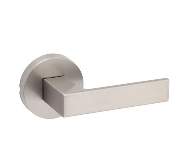 Kwikset 720SALRDT-15 Satin Nickel Singapore Passage Lever with Round Rose