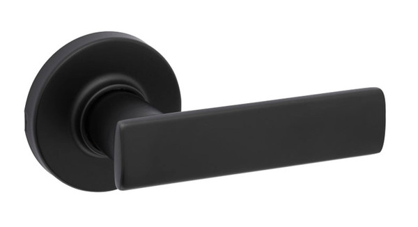 Kwikset 200BRNLRDT-514 Iron Black Passage Breton Lever with Round Rose