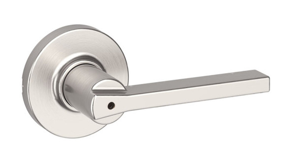 Kwikset 300CSLRDT-15 Satin Nickel Privacy Casey Lever with Round Rose