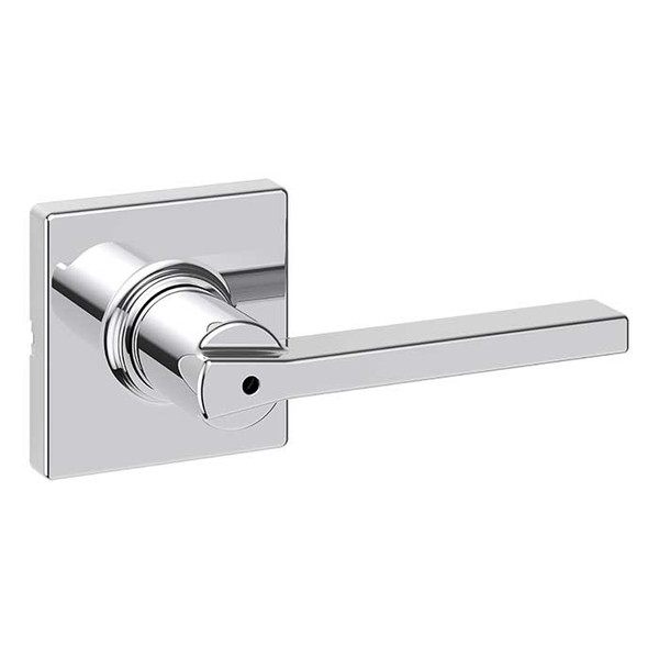 Kwikset 300CSLSQT-26 Polished Chrome Privacy Casey Lever with Square Rose