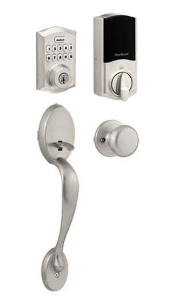 Kwikset HC620TRL-ZW700-815CE-H-15 Touchpad Electronic Deadbolt with Z-Wave with Chelsea Handleset Satin Nickel Finish