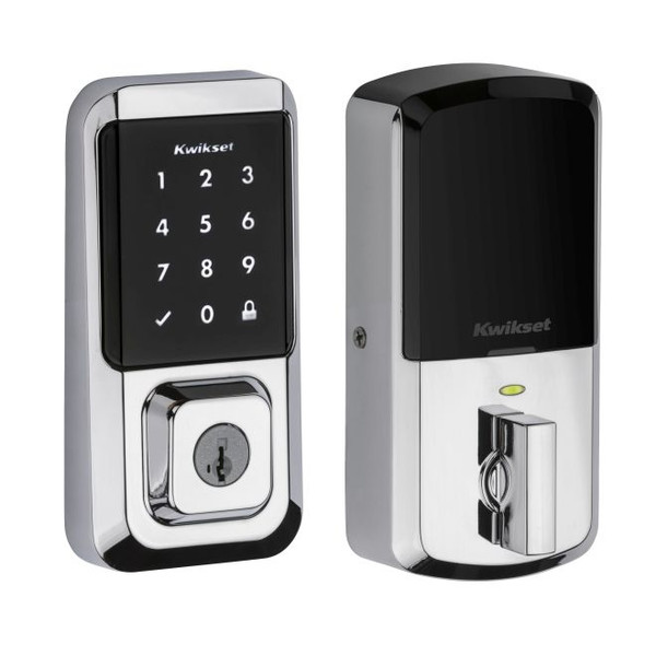 Kwikset 939WIFITSCR-26S Halo Wi-Fi Enabled Smart Lock Deadbolt with Touchscreen Polished Chrome Finish