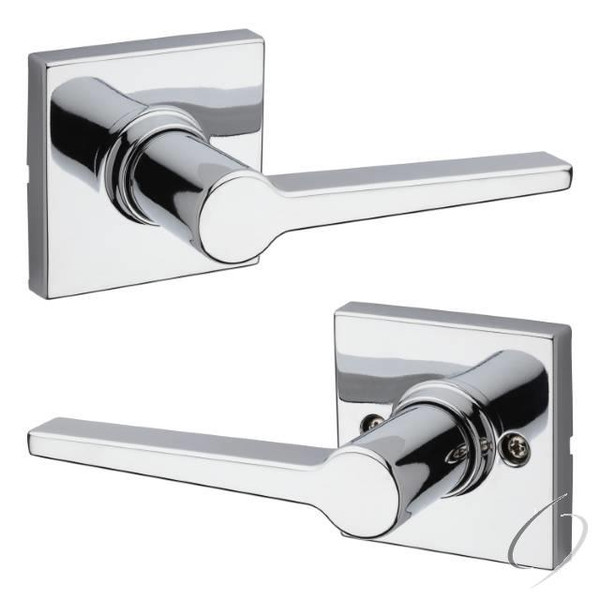 Safelock SL1000DALSQT-26 Daylon Lever with Square Rose Passage Lock Bright Chrome Finish