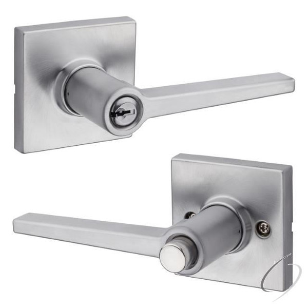 Safelock SL6000DALSQT-26D Daylon Lever with Square Rose Keyed Entry Satin Chrome Finish