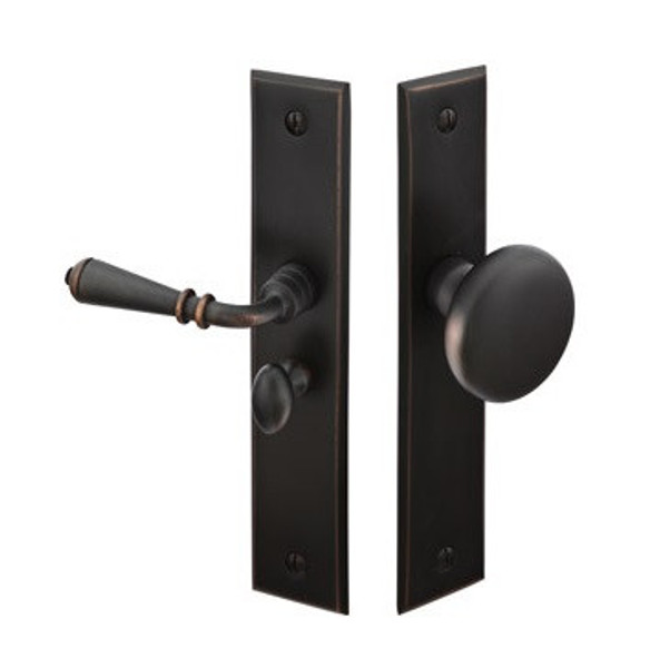 Emtek 2291US3NL Unlacquered Brass Rectangular Style Screen Door Lock