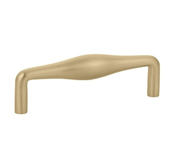 Emtek 86309US4 Satin Brass 3" Mid Century Modern Dane Pull