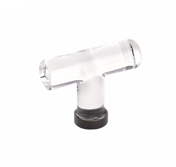 Emtek 86723US10B 2-1/8" Modern Glass Cabinet T-Knob Oil Rubbed Bronze Finish