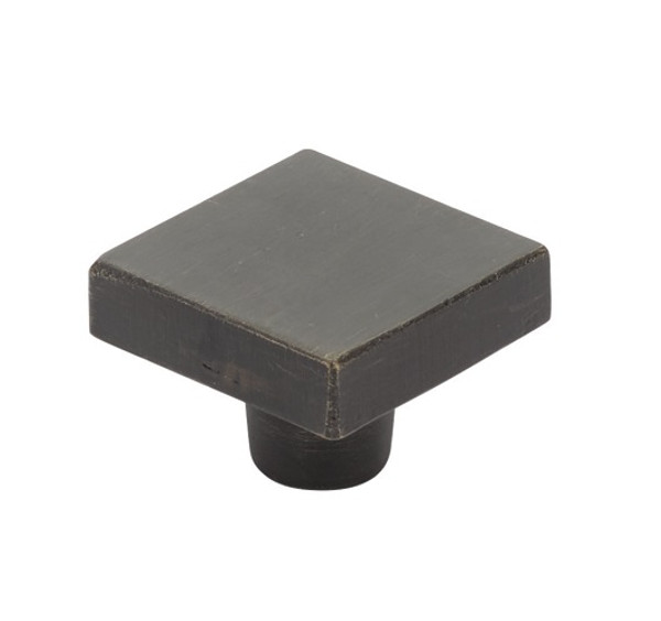 Emtek 86662MB Rustic Modern 1-1/4" Square Knob Medium Bronze Finish