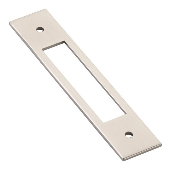 Emtek 86922US15 Modern Backplate for Cabinet Pull with 4" Center to Center Satin Nickel Finish