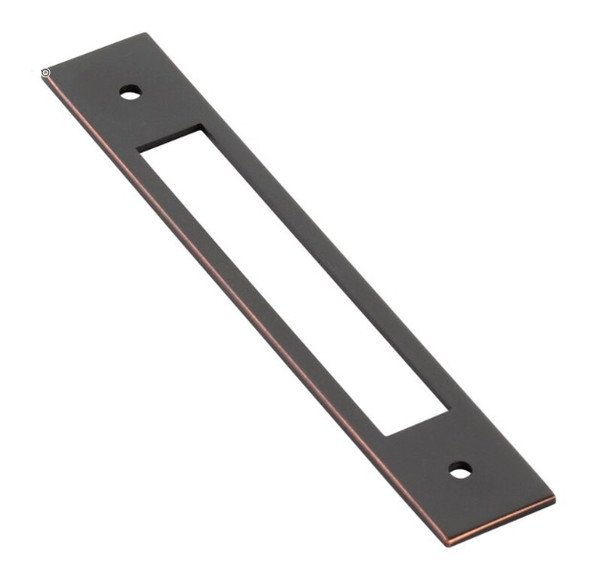 Emtek 86923US10B Modern Backplate for Cabinet Pull with 5" Center to Center Oil Rubbed Bronze Finish