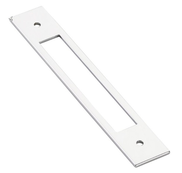 Emtek 86923US26 Modern Backplate for Cabinet Pull with 5" Center to Center Polished Chrome Finish