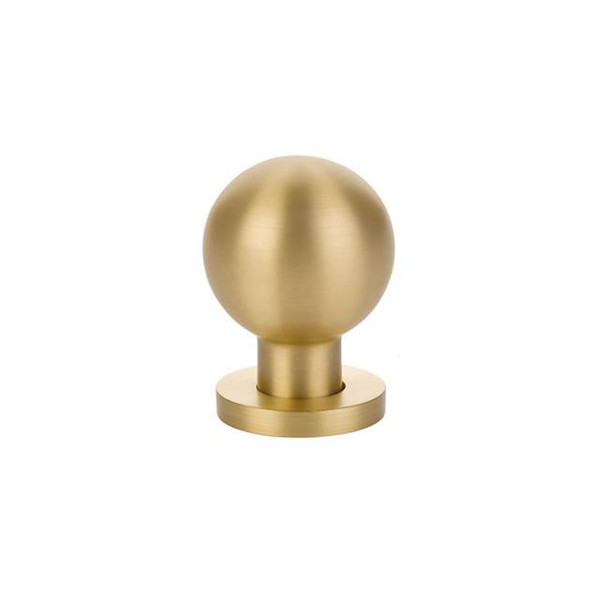 Emtek 86152US3NL Unlacquered Brass 1" Contemporary Brass Globe Knob