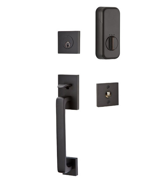 Emtek EMP4820XXXUS10B Baden Style EMPowered™ Motorized SMART Lock Oil Rubbed Bronze Finish with Your Choice of Handle