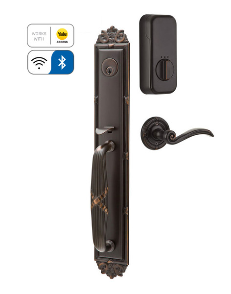 Emtek EMP4911XXXUS10B Imperial Style EMPowered™ Motorized SMART Lock Oil Rubbed Bronze Finish with Your Choice of Handle