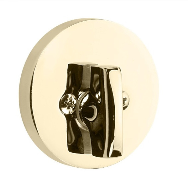 Emtek 8523US3NL Unlacquered Brass Modern Disc Style Single Sided Deadbolt