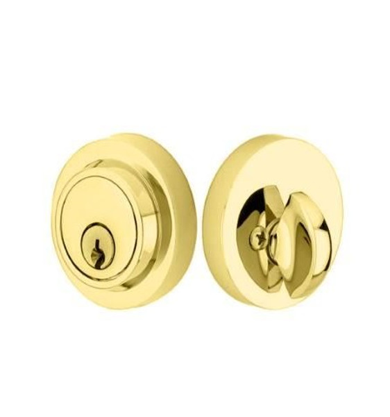 Emtek 8467US3NL Unlacquered Brass Modern Style Single Cylinder Deadbolt