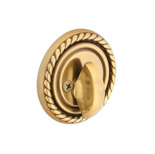 Emtek 8564US3NL Unlacquered Brass Rope Style Single Sided Deadbolt