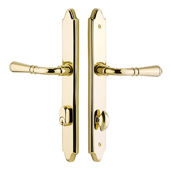 Emtek 7444US3NL Unlacquered Brass 1-1/2" x 11" Concord Style 3-3/8" C-to-C Passage/Single Keyed Sideplate Lockset