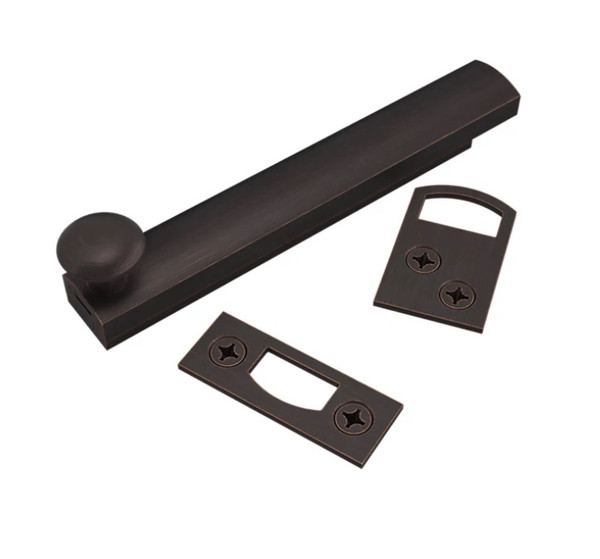 Baldwin 0322.112 Venetian Bronze 4” Surface Bolt