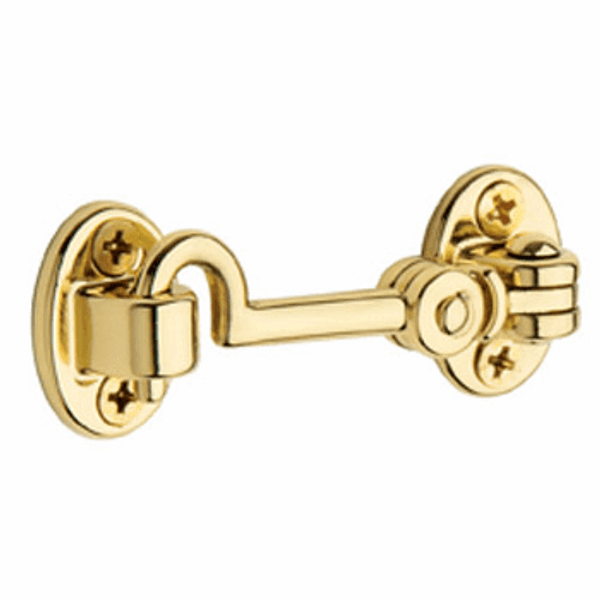 Baldwin 0950.003 Lifetime Polished Brass 2.5” Swivel Cabin Door Hook