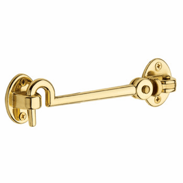 Baldwin 0952.003 Lifetime Polished Brass 5.5” Swivel Cabin Door Hook