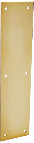 Baldwin 2121.003 Lifetime Polished Brass 3” x 12” Beveled Edge Push Plate