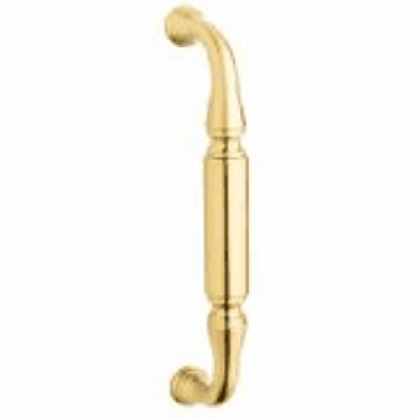 Baldwin 2574.003 Lifetime Polished Brass 8” CTC Richmond Door Pull