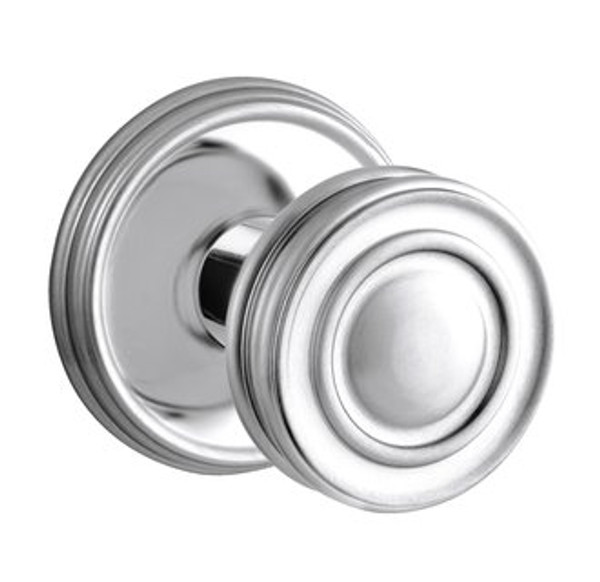 Baldwin 5066.260.pass Polished Chrome Passage 5066 Solid Brass Knob with Your Choice of Rosette
