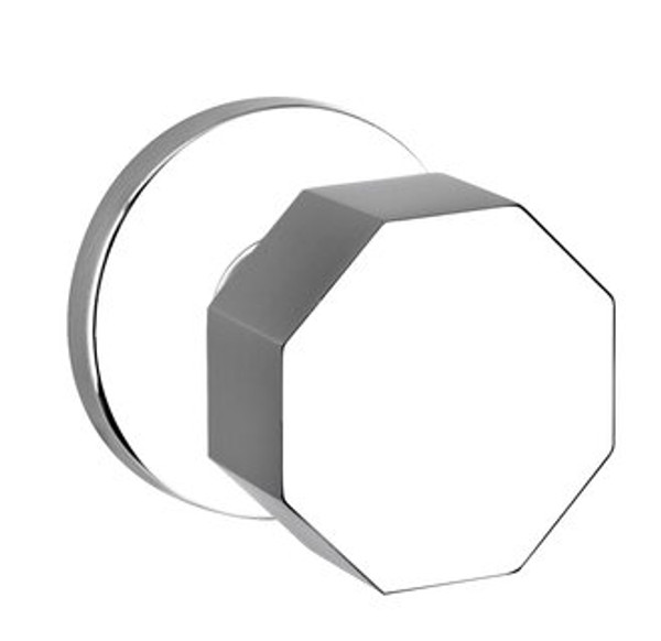 Baldwin 5073.260.pass Polished Chrome Passage 5073 Solid Brass Knob with Your Choice of Rosette