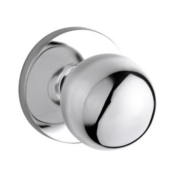 Baldwin 5041.260.priv Polished Chrome Privacy 5041 Solid Brass Knob with Your Choice of Rosette