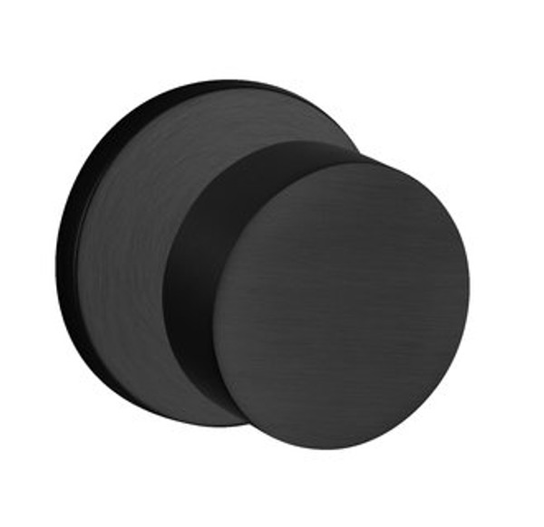 Baldwin 5055.190.priv Satin Black Privacy 5055 Solid Brass Knob with Your Choice of Rosette