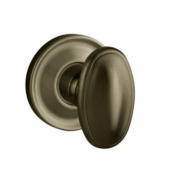 Baldwin 5057.050.pass Satin Brass & Black Passage 5057 Solid Brass Knob with Your Choice of Rosette
