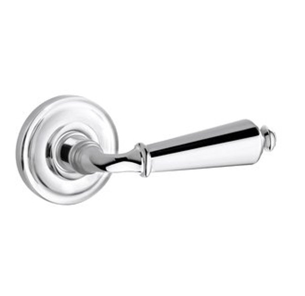 Baldwin 5125.260.pass Polished Chrome Passage 5125 Solid Brass Lever with Your Choice of Rosette