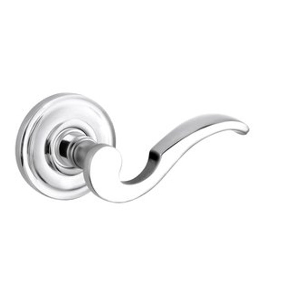 Baldwin 5152.260.priv Polished Chrome Privacy 5152 Solid Brass Lever with Your Choice of Rosette