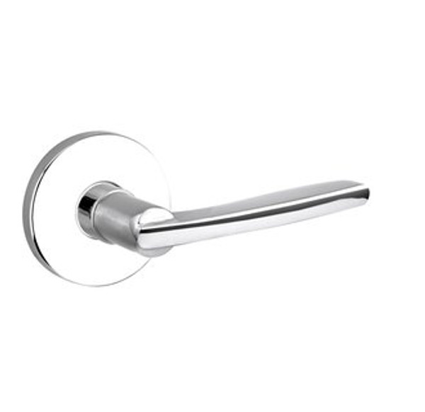 Baldwin 5164.260.priv Polished Chrome Privacy 5164 Solid Brass Lever with Your Choice of Rosette