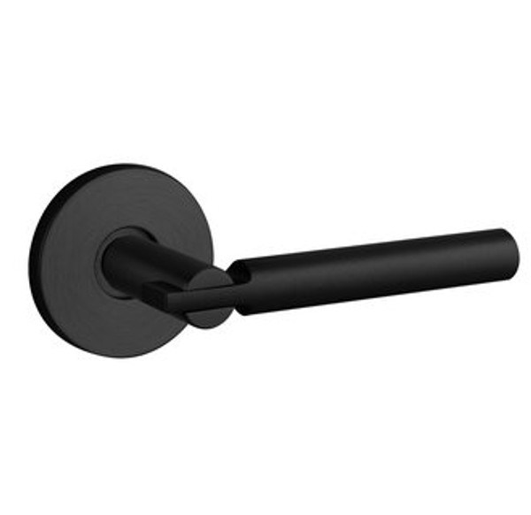 Baldwin 5161.190.idm Satin Black Half Dummy 5161 Solid Brass Lever with Your Choice of Rosette