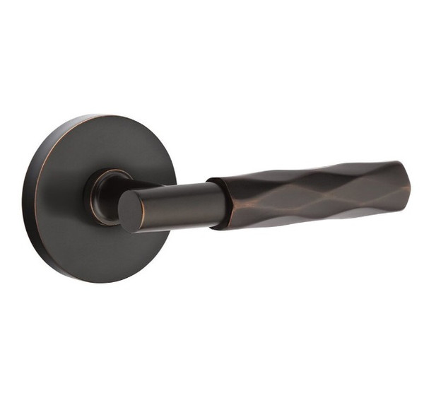 Emtek XXXX-TATR-US10B-PHD Oil Rubbed Bronze T-Bar Tribeca Pair Half Dummy Lever with Your Choice of Rosette