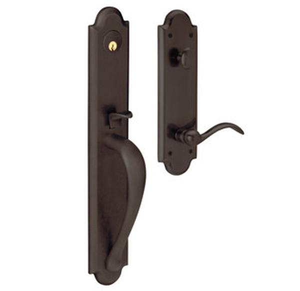 Baldwin 6402112RFD/LFD Venetian Bronze Dummy Boulder Full Handleset with Beavertail Lever