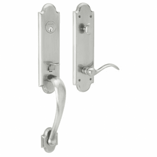 Baldwin 85354260ENTR Polished Chrome Single Cylinder Boulder 3/4 Handleset with Oval Knob