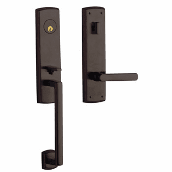 Baldwin 85387112RENT/LENT Venetian Bronze Single Cylinder Soho 3/4 Handleset with Soho Lever